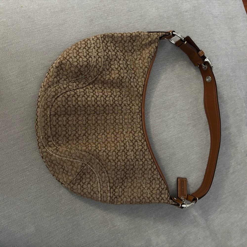 Brown Monogram Shoulder Bag